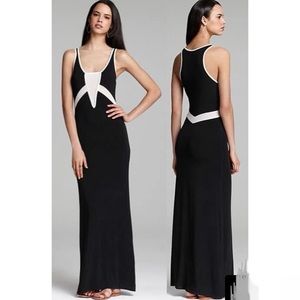 Townsen XS black and white Lee maxi dress